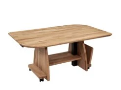 COUCHTISCH Cecislava 105x65x50 Höhenverstellbar Wildeiche