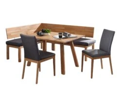 ECKBANKGRUPPE Danna Aus Massivholz Kernbuche Polster Grau