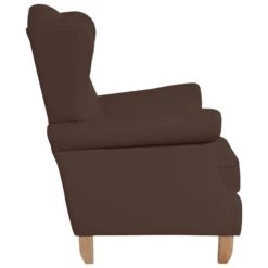 OHRENSESSEL Katria Bezug Kunstleder Buche Natur / Braun -Yamazaki Mobel Geschaft 58 aufm kessel ohrensessel katria bezug kunstleder buche natur braun 2