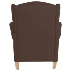 OHRENSESSEL Katria Bezug Kunstleder Buche Natur / Braun -Yamazaki Mobel Geschaft 58 aufm kessel ohrensessel katria bezug kunstleder buche natur braun 3