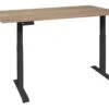 SCHREIBTISCH Höhenverstellbar Elektrisch Editha 120x70 Schwarz/eiche Sägerau