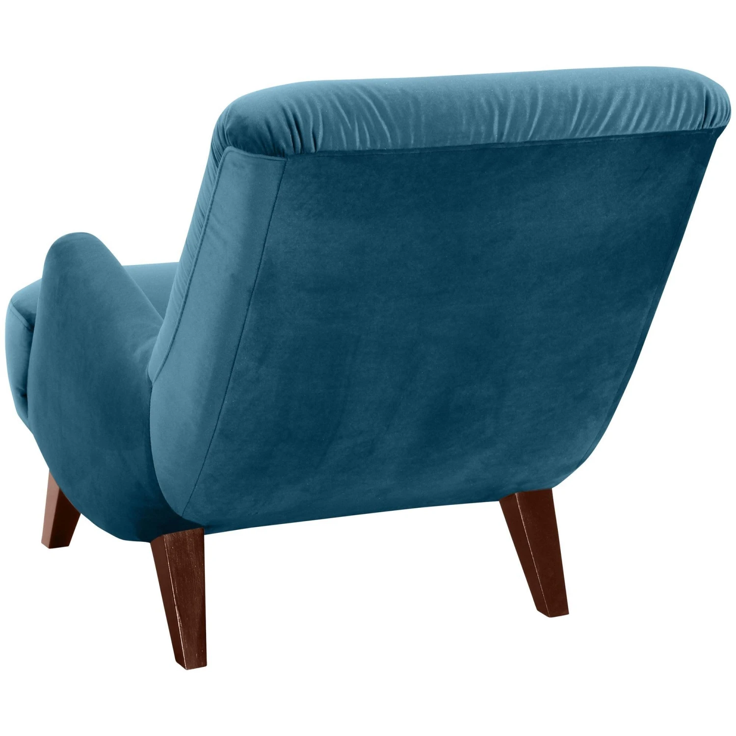 Sessel Kajsa 71x80x101 Bezug Samtvelours Buche Nussbaum/petrol 3 Sessel Kajsa 71x80x101 Bezug Samtvelours Buche Nussbaum/petrol – Bild 3