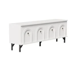 Modernes 4-Tür-TV-Schrank In Weiß, 160 Cm – Stilvoll, Praktisch & Leise -Yamazaki Mobel Geschaft abrihome modernes 4 tur tv schrank in weiss 160 cm stilvoll praktisch and leise 5