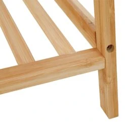 Kleiderständer Mit 2 Ablagen, Bambus -Yamazaki Mobel Geschaft axentia kleiderstander mit 2 ablagen bambus 5