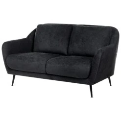 2-Sitzer Sofa EIBY In Schwarz - (W) 130 X (H) 80 X (L) 90 Cm -Yamazaki Mobel Geschaft beliani 2 sitzer sofa eiby in schwarz w 130 x h 80 x l 90 cm 2