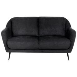 2-Sitzer Sofa EIBY In Schwarz - (W) 130 X (H) 80 X (L) 90 Cm