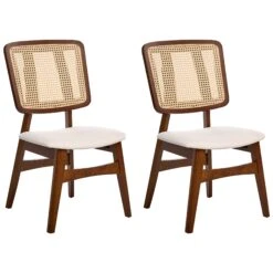 2er-Set Esszimmerstuhl ALCOVA In Braun