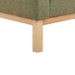 Ecksofa SOSJO In Grün/Heller Holzfarbton - (W) 251 X (H) 74 X (L) 132 Cm -Yamazaki Mobel Geschaft beliani ecksofa sosjo in grun heller holzfarbton w 251 x h 74 x l 132 cm 5