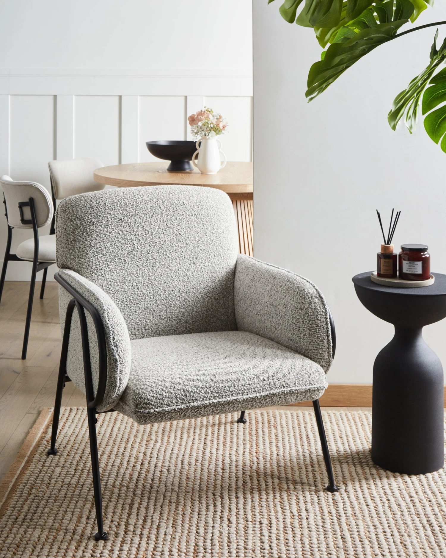 Sessel TRYSNES In Schwarz/Weiß - (W) 69 X (H) 84 X (L) 77 Cm 2 Sessel TRYSNES In Schwarz/Weiß - (W) 69 X (H) 84 X (L) 77 Cm – Bild 2