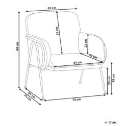 Sessel TRYSNES In Schwarz/Weiß - (W) 69 X (H) 84 X (L) 77 Cm 10 Sessel TRYSNES In Schwarz/Weiß - (W) 69 X (H) 84 X (L) 77 Cm -Yamazaki Mobel Geschaft beliani sessel trysnes in schwarz weiss w 69 x h 84 x l 77 cm 2
