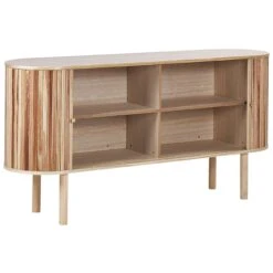 Sideboard MANARA In Heller Holzfarbton - (W) 149 X (H) 75 X (L) 40 Cm 11 Sideboard MANARA In Heller Holzfarbton - (W) 149 X (H) 75 X (L) 40 Cm -Yamazaki Mobel Geschaft beliani sideboard manara in heller holzfarbton w 149 x h 75 x l 40 cm 3