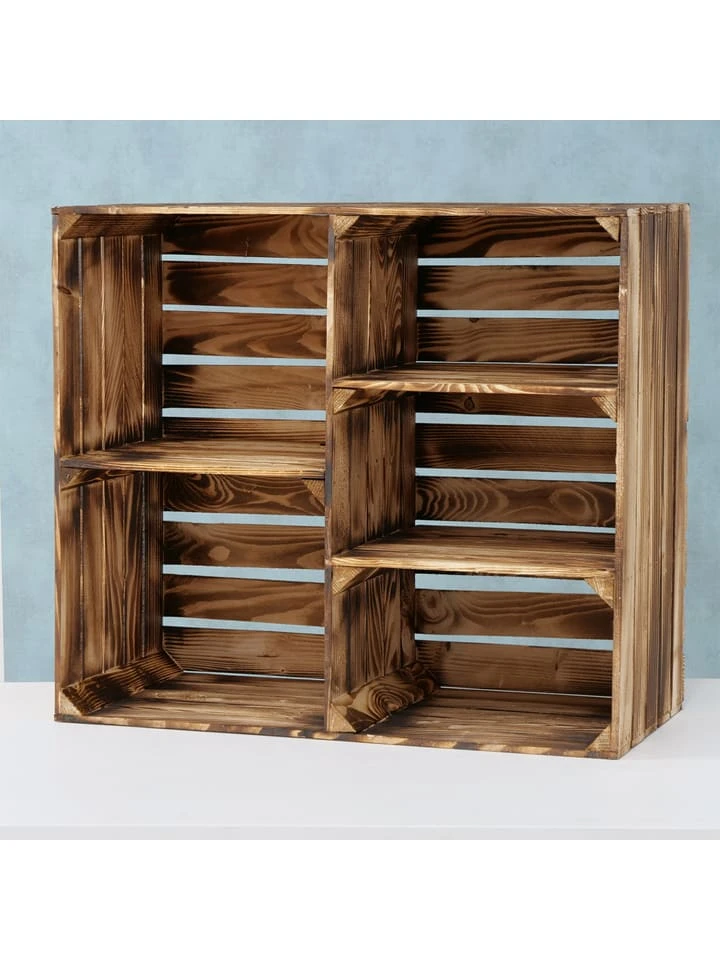 Regal "Porto" In Hellbraun - (B)77 X (H)68 X (T)35 Cm 3 Regal "Porto" In Hellbraun - (B)77 X (H)68 X (T)35 Cm – Bild 3