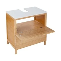 Waschbeckenunterschrank Mit Schublade WHITE SANDS In Natur-Weiß -Yamazaki Mobel Geschaft butlers waschbeckenunterschrank mit schublade white sands in natur weiss 9