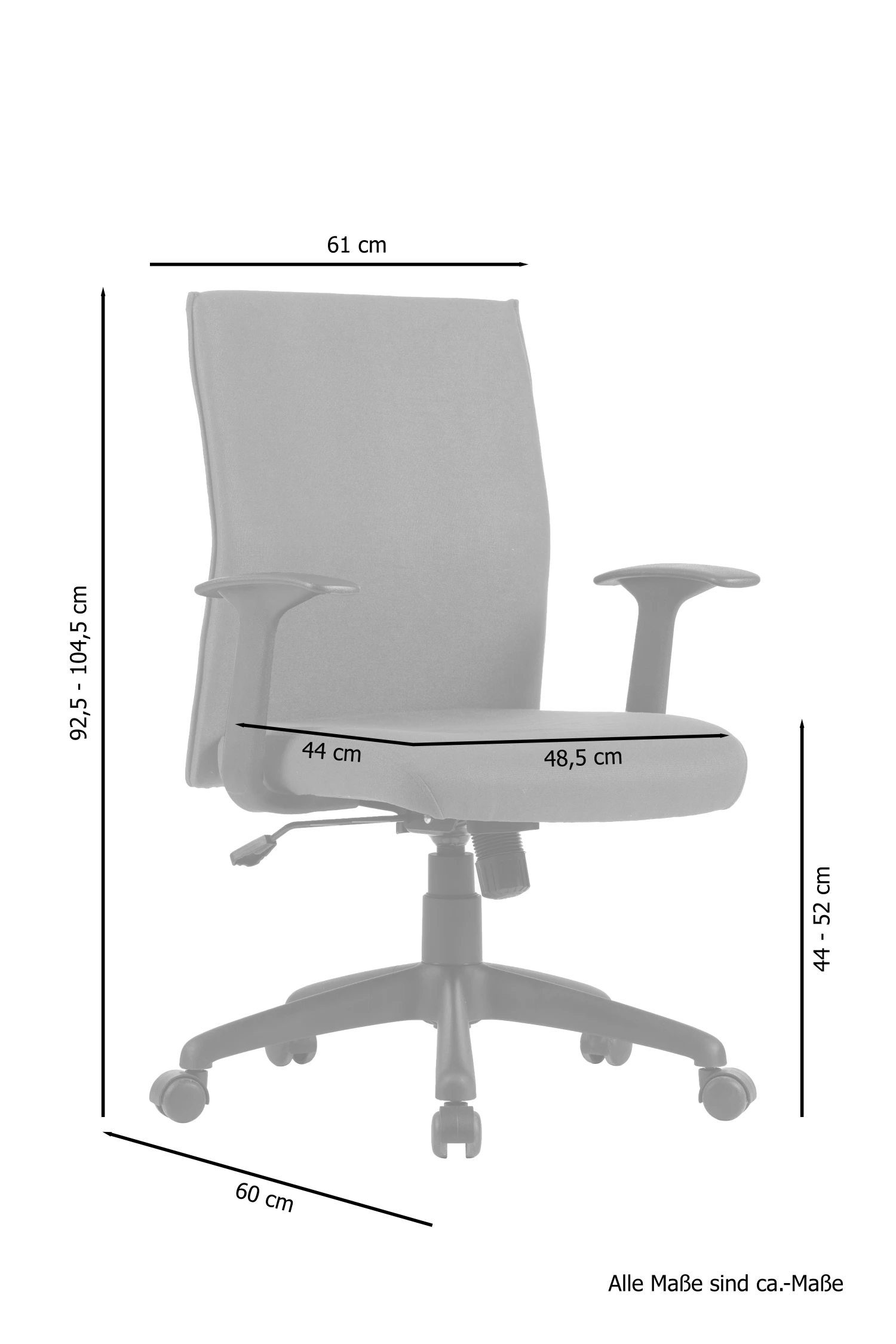 Bürostuhl ROCKET In Dunkelblau 8 Bürostuhl ROCKET In Dunkelblau – Bild 8