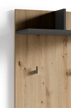 Garderobe Ben In Artisan Eiche / Anthrazit - (B) 60 X (H) 136 X (T) 27 Cm 9 Garderobe Ben In Artisan Eiche / Anthrazit - (B) 60 X (H) 136 X (T) 27 Cm -Yamazaki Mobel Geschaft byliving garderobe ben in artisan eiche anthrazit b 60 x h 136 x t 27 cm 2