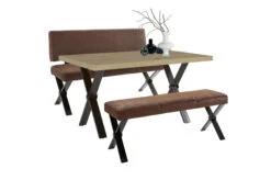 Vorbank CLAUDE In Braun - (B) 141 X (H) 51 X (T) 51,5 Cm -Yamazaki Mobel Geschaft byliving vorbank claude in braun b 141 x h 51 x t 51 5 cm 3