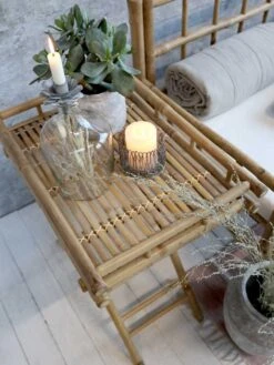 Lyon Serviertisch Bambus 60x40 Cm -Yamazaki Mobel Geschaft chic antique lyon serviertisch bambus 60x40 cm 3