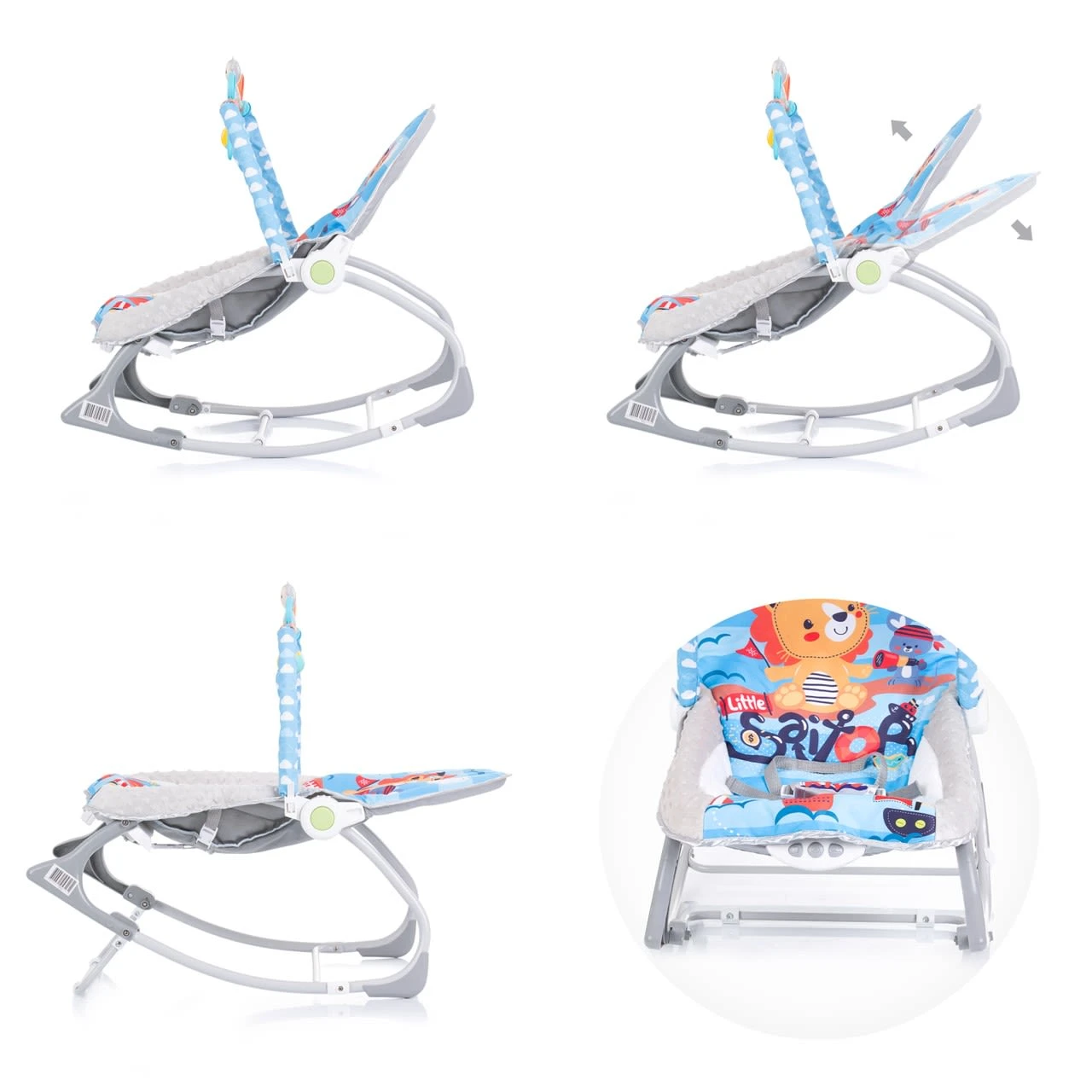 Babywippe Baby Spa 2 In 1 In Blau 2 Babywippe Baby Spa 2 In 1 In Blau – Bild 2