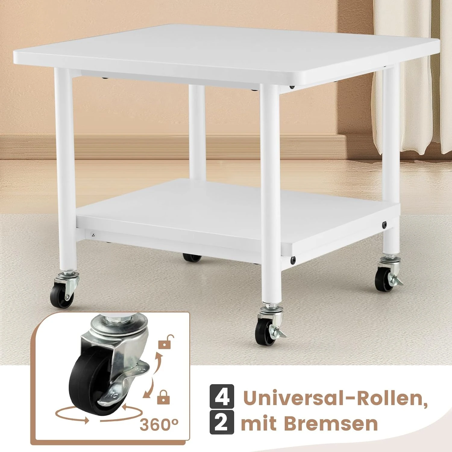 2-stufig Druckerständer In Weiß 4 2-stufig Druckerständer In Weiß – Bild 4