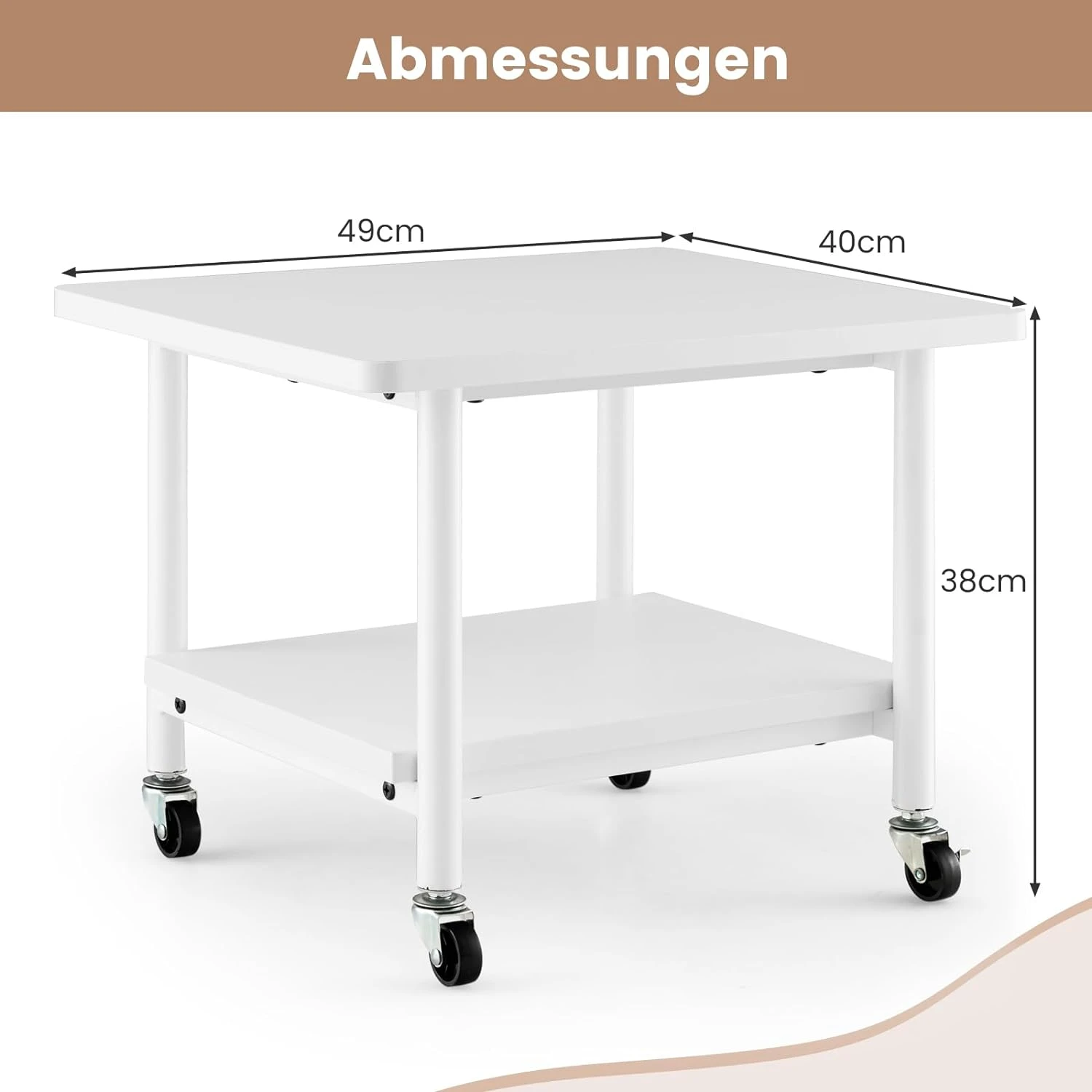 2-stufig Druckerständer In Weiß 5 2-stufig Druckerständer In Weiß – Bild 5