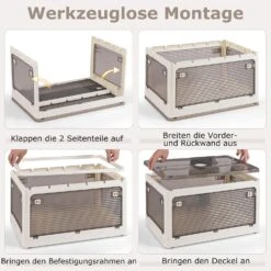 90L Aufbewahrungsboxen Mit Deckel In Weiß -Yamazaki Mobel Geschaft costway 90l aufbewahrungsboxen mit deckel in weiss 2