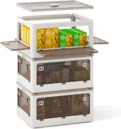 90L Aufbewahrungsboxen Mit Deckel In Weiß