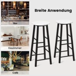 Barhocker 2er Set In Weiß -Yamazaki Mobel Geschaft costway barhocker 2er set in weiss 2