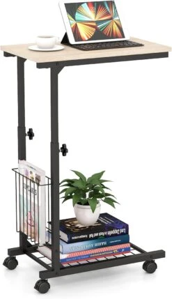 Laptoptisch C-Form In Hellbraun