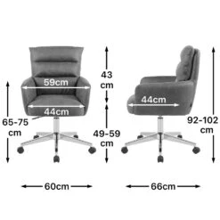 2er-Set: Bürostuhl Mika-Svenja In Grau - (B)60 X (H)92 X (T)66 Cm -Yamazaki Mobel Geschaft dubi mobel 2er set burostuhl mika svenja in grau b 60 x h 92 x t 66 cm 8