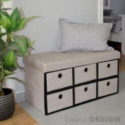 Faltbare Sitzbank Mit Schubladen Skagen In Beige 12 Faltbare Sitzbank Mit Schubladen Skagen In Beige -Yamazaki Mobel Geschaft dunedesign faltbare sitzbank mit schubladen skagen in beige 2