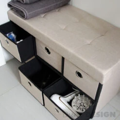 Faltbare Sitzbank Mit Schubladen Skagen In Beige 16 Faltbare Sitzbank Mit Schubladen Skagen In Beige -Yamazaki Mobel Geschaft dunedesign faltbare sitzbank mit schubladen skagen in beige 6