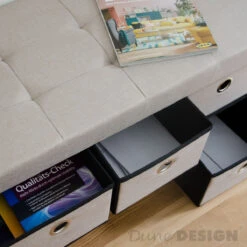 Faltbare Sitzbank Mit Schubladen Skagen In Beige 18 Faltbare Sitzbank Mit Schubladen Skagen In Beige -Yamazaki Mobel Geschaft dunedesign faltbare sitzbank mit schubladen skagen in beige 8