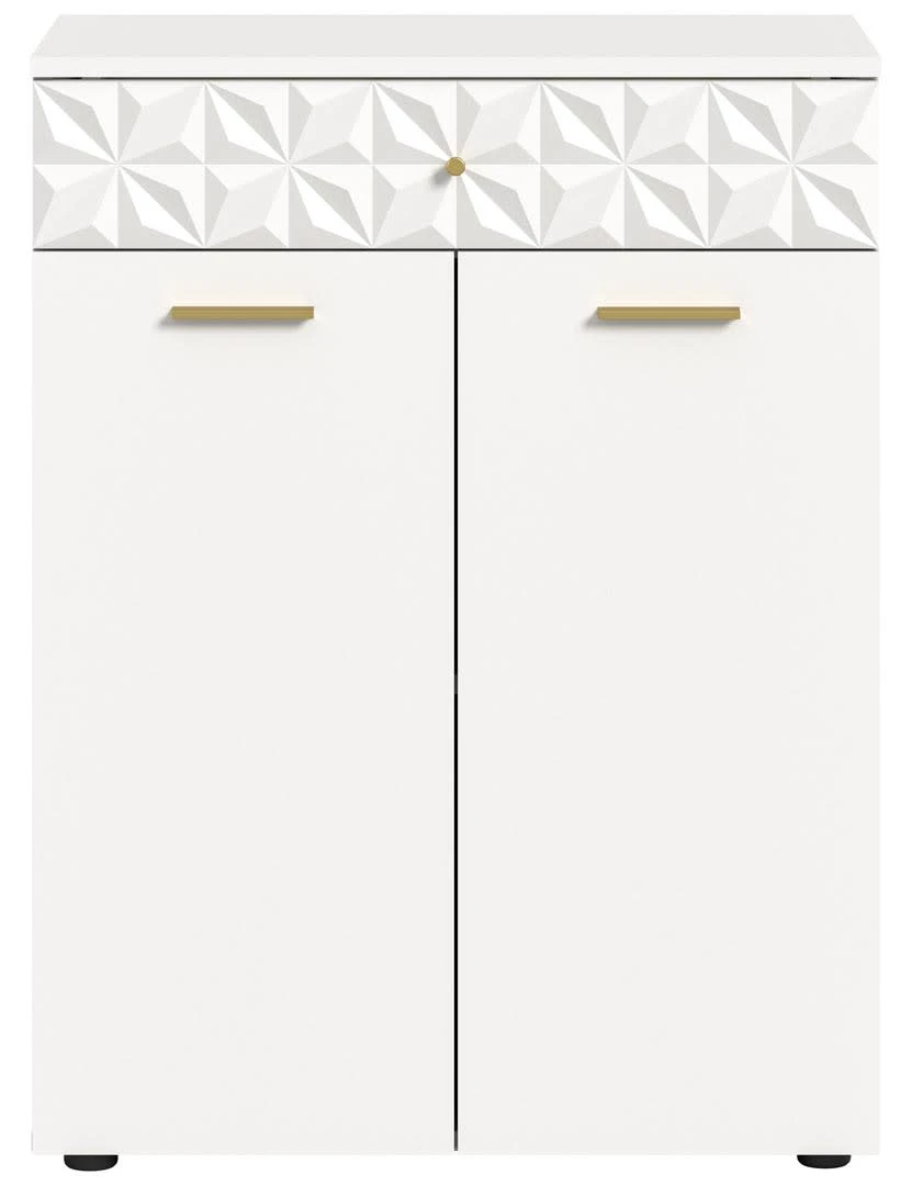 Sideboard Prisma Weiß 70 X 40 Cm 1 Sideboard Prisma Weiß 70 X 40 Cm