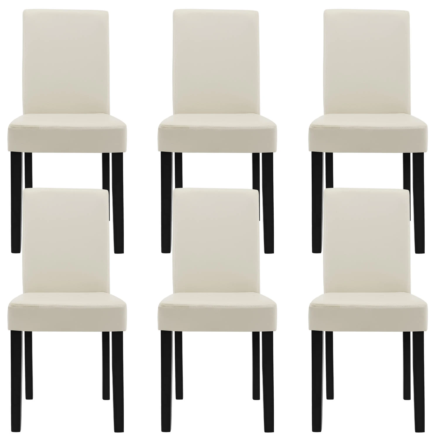 6er-Set Esszimmerstuhl Den Haag In Creme (H)90cm (B)42cm (T)48cm 1 6er-Set Esszimmerstuhl Den Haag In Creme (H)90cm (B)42cm (T)48cm