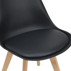 6er-Set Esszimmerstuhl Fläten In Schwarz (H)81cm (B)49cm (T)57cm -Yamazaki Mobel Geschaft en casa 6er set esszimmerstuhl flaten in schwarz h 81cm b 49cm t 57cm 5