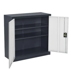 Aktenschrank Molise In Grau Weiß (T)90cm (B)40cm (H)90cm -Yamazaki Mobel Geschaft en casa aktenschrank molise in grau weiss t 90cm b 40cm h 90cm 2