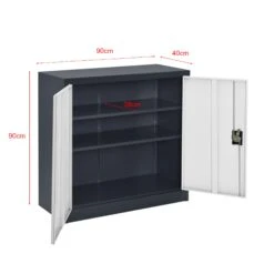 Aktenschrank Molise In Grau Weiß (T)90cm (B)40cm (H)90cm -Yamazaki Mobel Geschaft en casa aktenschrank molise in grau weiss t 90cm b 40cm h 90cm 3