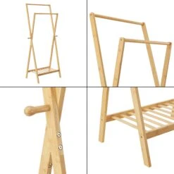 Garderobenständer Keitele In Braun (H)150cm (B)60cm (T)42cm (G)3.7kg -Yamazaki Mobel Geschaft en casa garderobenstander keitele in braun h 150cm b 60cm t 42cm g 3 7kg 6