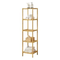Standregal Lierne Bambus In Beige (L)33cm (B)33cm (H)140cm