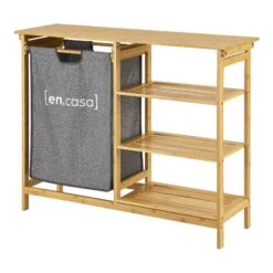 Standregal Nousiainen Bambus In Beige (H)80cm (B)100cm (T)30cm