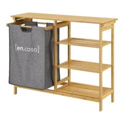 Standregal Nousiainen Bambus In Beige (H)80cm (B)100cm (T)30cm -Yamazaki Mobel Geschaft en casa standregal nousiainen bambus in beige h 80cm b 100cm t 30cm 3