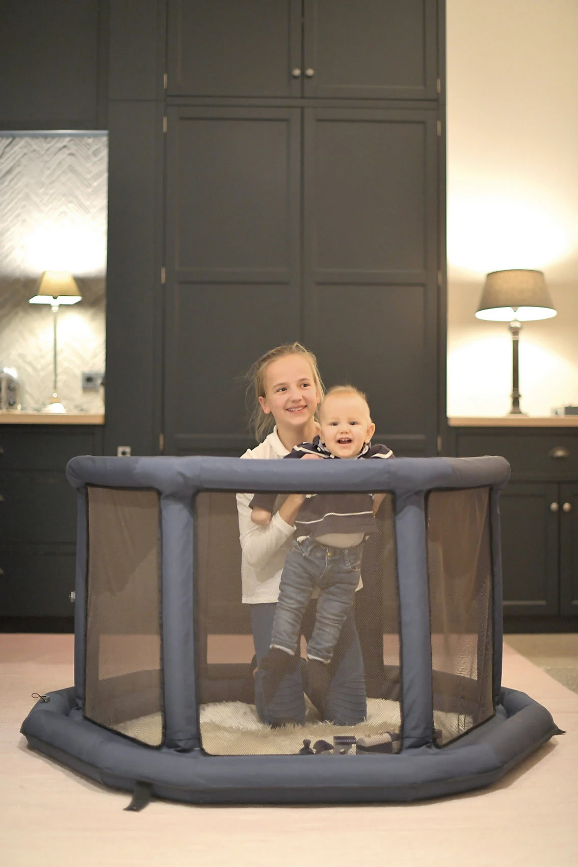 EverEarth Laufstall, Aufblasbar, Blau 2 EverEarth Laufstall, Aufblasbar, Blau – Bild 2