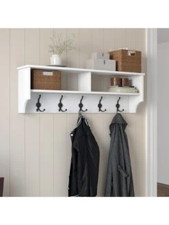 Garderobe In Weiß - (B)120 X (H)37 Cm -Yamazaki Mobel Geschaft evila garderobe in weiss b 120 x h 37 cm 3