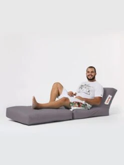 Sitzsack In Grau - (B)55 X (H)40 X (T)40 Cm -Yamazaki Mobel Geschaft evila sitzsack in grau b 55 x h 40 x t 40 cm 3