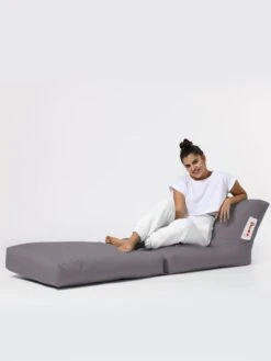 Sitzsack In Grau - (B)55 X (H)40 X (T)40 Cm -Yamazaki Mobel Geschaft evila sitzsack in grau b 55 x h 40 x t 40 cm 4