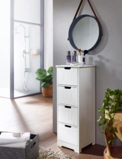 Badregal "FB45837" In Weiß / -Yamazaki Mobel Geschaft finebuy badregal fb45837 in weiss 2