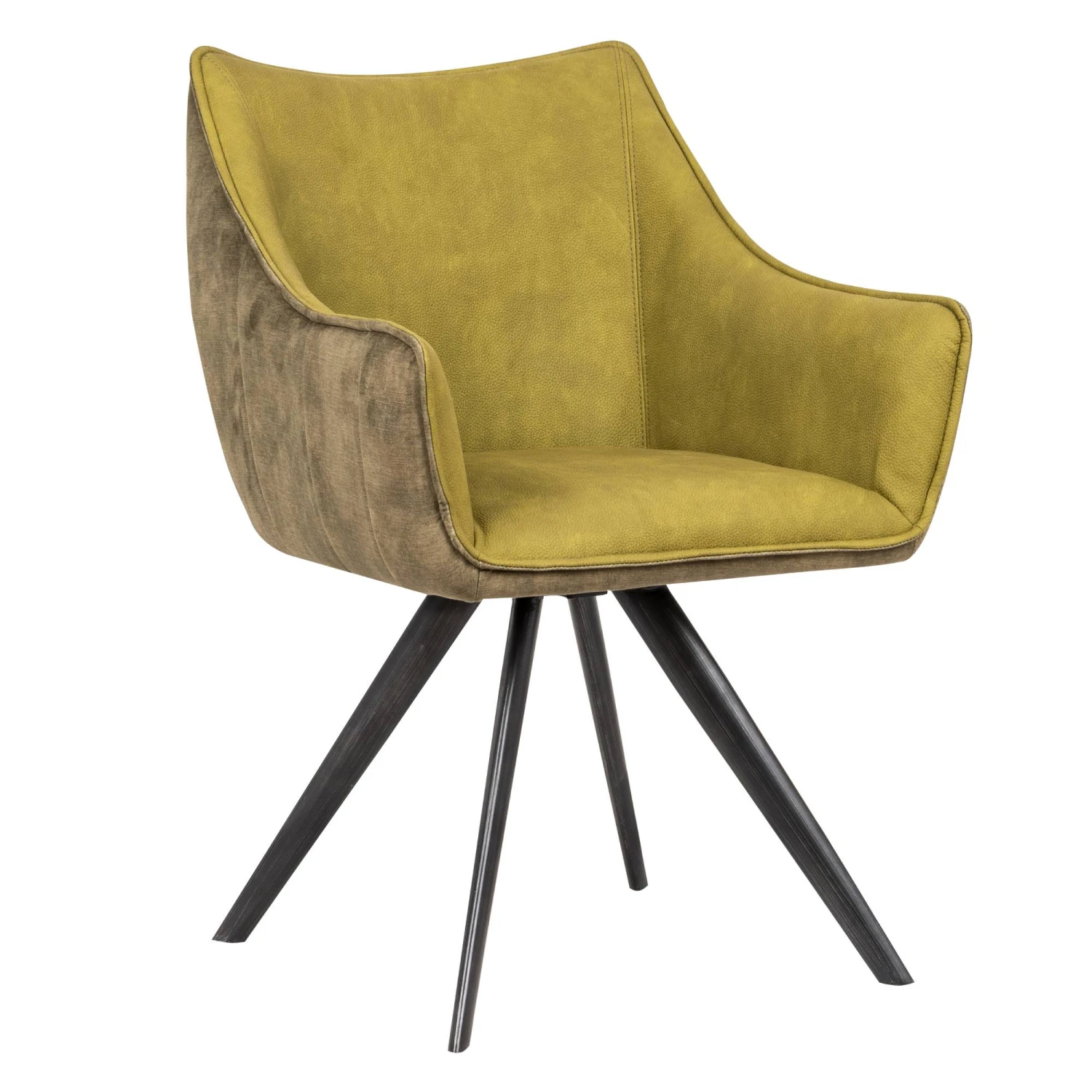 2er Esszimmerstuhl Set Drehstuhl MARKO In Moosgrün 2 2er Esszimmerstuhl Set Drehstuhl MARKO In Moosgrün – Bild 2