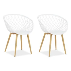 Küchenstuhl 2er Set In Weiß