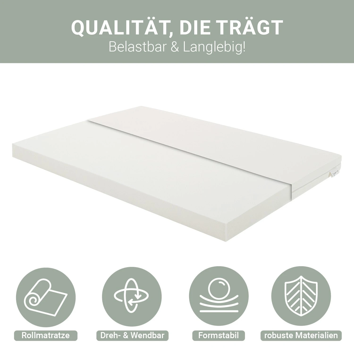 Matratze 140x200 H2 In Weiß 2 Matratze 140x200 H2 In Weiß – Bild 2