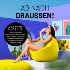 Sitzsack 2-in-1-Sitzsack - 300l - 120 X 80 X 75 Cm - Aquamarin -Yamazaki Mobel Geschaft lumaland sitzsack 2 in 1 sitzsack 300l 120 x 80 x 75 cm aquamarin 5